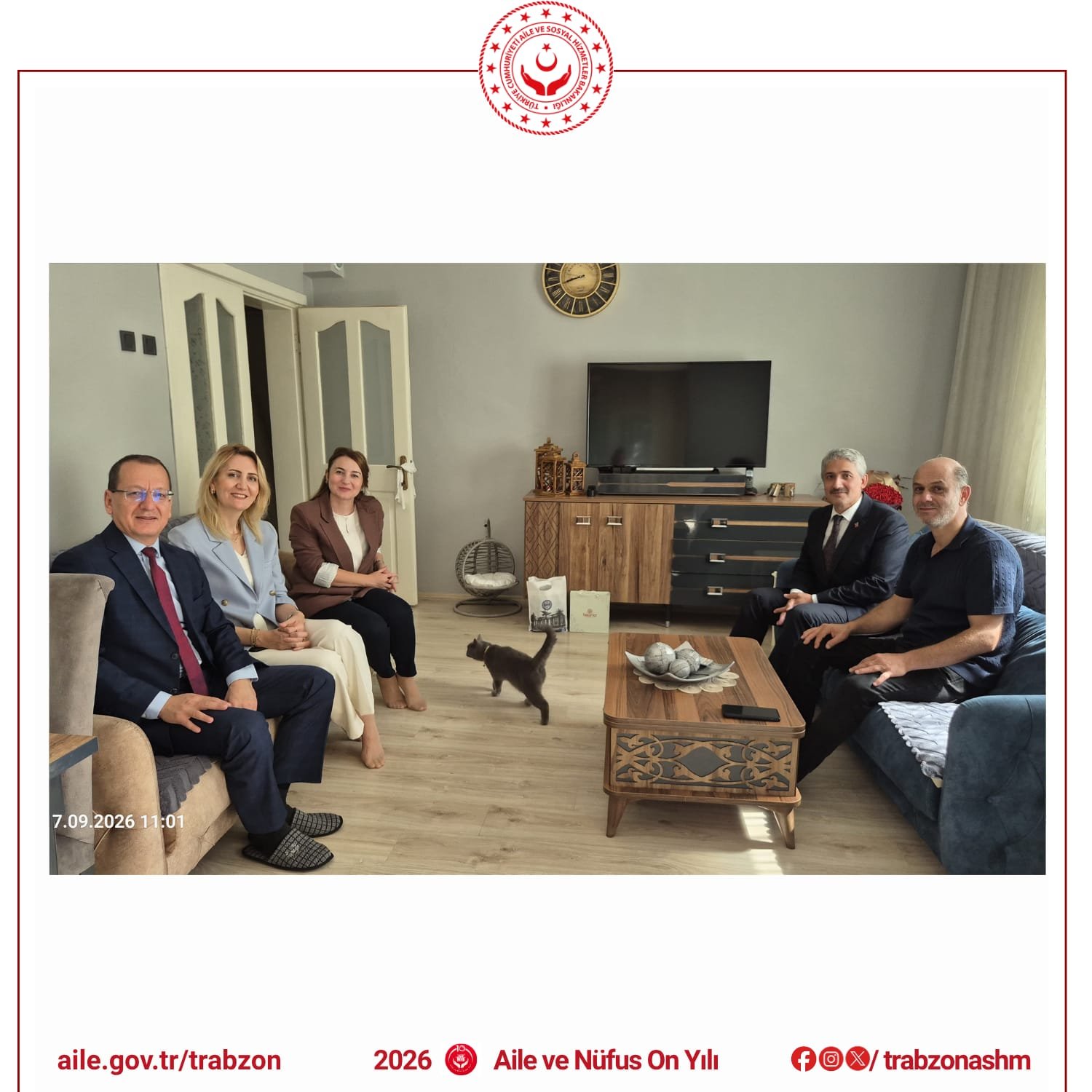 Trabzon Vali Yardımcısı Dr. Ali Yılmaz ve beraberindeki heyetin gaziler Mustafa Güven ile Alper Küçükosman’a gerçekleştirdiği ziyaret