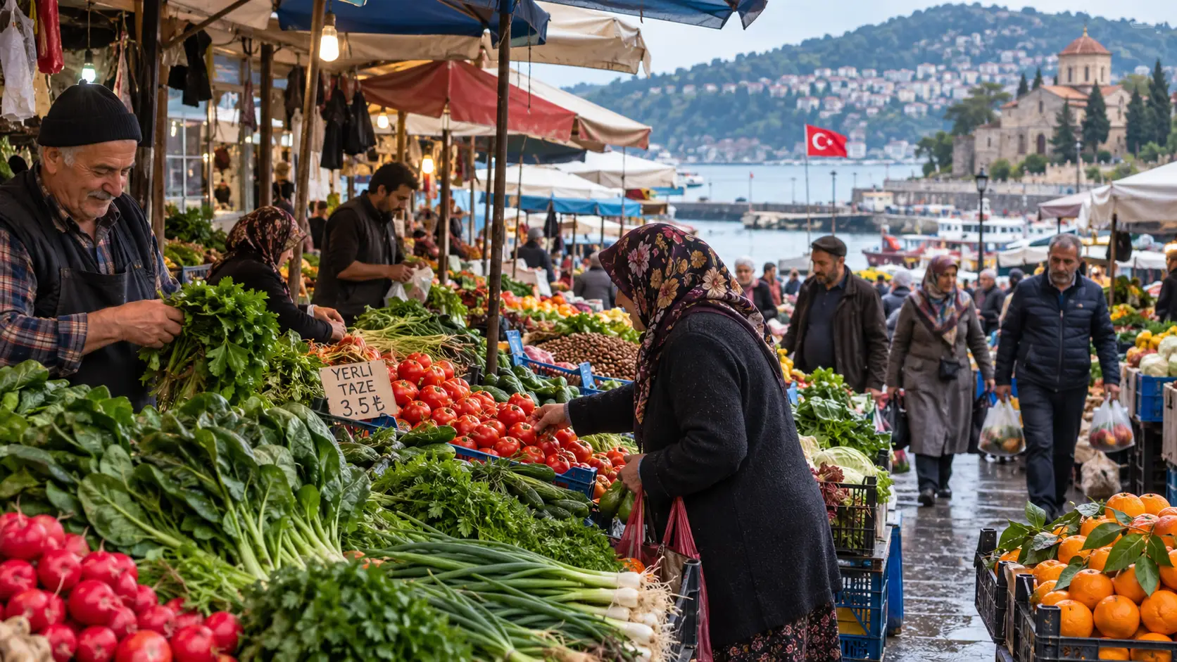 Trabzon Meydan Parkı'nda Filistin destek mitingi için toplanan kalabalık