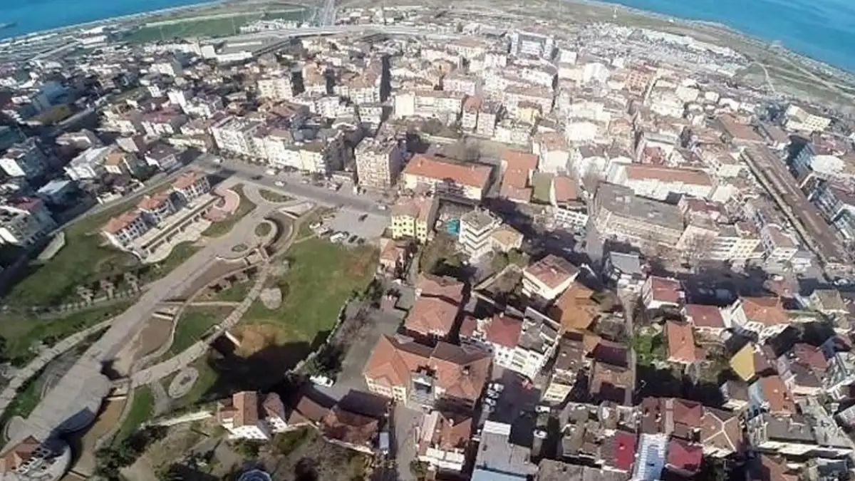 Trabzon’un Ortahisar ilçesi Pazarkapı Mahallesi’nde kentsel dönüşüm projesinin uygulanacağı alan